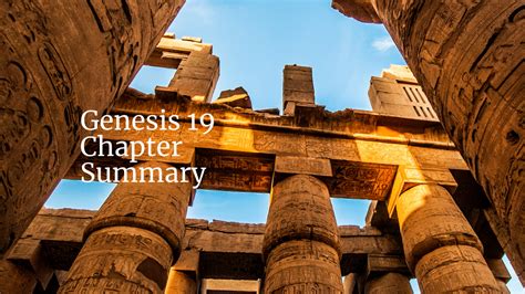 A Summary and Analysis of the Destruction of Sodom and .